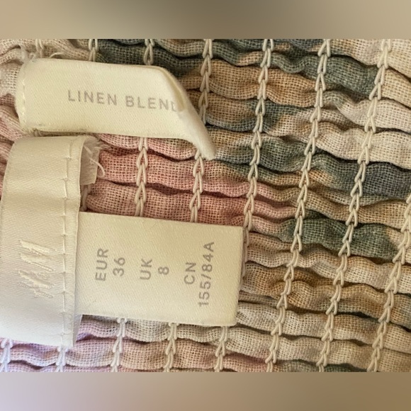 H&M linen blend button down dress - Picture 6 of 8